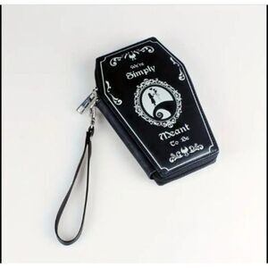 New! DISNEY THE NIGHTMARE BEFORE CHRISTMAS COFFIN COIN POUCH PURSE WALLET